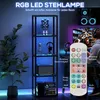 RGB Stehlampe mit Glasregalen, 4-Ebenen-LED-Stehleuchte mit Produktbild-Vorschau 4