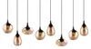 Lampada a sospensione LUMINA nero-miele 8xE14x40W in Anteprima dell’immagine prodotto 4