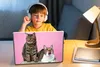 MuchoWow® Laptop Aufkleber Sticker Cover Katze - Rosa - Produktbild-Vorschau 3