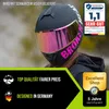 Broken Head BeProud Sport Pink Motorradhelm + Schwarzes Produktbild-Vorschau 2