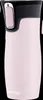 A pink Contigo brand insulated travel mug with a black lid and a pink button. Anteprima dell’immagine prodotto