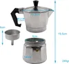 Intirilife Espressokocher Aluminium - silber - 3 Tassen Produktbild-Vorschau 2