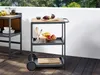 BELIANI Outdoor-Küche Schwarz Stahl 3er Set mit Spüle Produktbild-Vorschau 6
