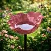 1 Stuick,Vogeltränke Blume aus Metall,Handgefertigter Produktbild-Vorschau 5