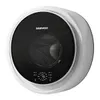 A front view of a white and black Daewoo washing machine. Produktbild-Vorschau