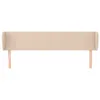 vidaXL Kopfteil mit Ohren Cappuccino-Braun 203x23x78/88 cm Produktbild-Vorschau 4