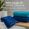 Betz 12er Handtuch-Set PALERMO 100% Baumwolle  Farbe: blau Produktbild-Vorschau 7