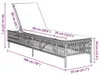 vidaXL Sonnenliege mit Auflage Grau Poly Rattan Produktbild-Vorschau 8