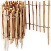A roll of wooden stakes bound together with wire, presented on a white background. Produktbild-Vorschau