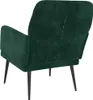 vidaXL Kreslo Dark Green 62x79x79 cm Velvet Náhľad obrázku produktu 5