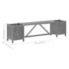vidaXL Banc de jardin avec 2 bacs à plantes 150 cm Bois Voir les images du produit 5