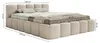Selsey Cloudy Low - Polsterbett 180x200 mit Bettkasten und Produktbild-Vorschau 5