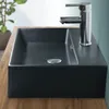 LuxeBath Lavabo da appoggio Square, 51,5x36x13 cm, nero Anteprima dell’immagine prodotto 10