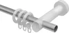 Interdeco Gardinenstange / Vorhangstange Silbergrau / Produktbild-Vorschau 3