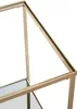 HAKU Beistelltisch gold - Metall, Sicherheitsglas 5 mm, Produktbild-Vorschau 4