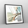 Gerahmtes Poster - Schwarzer Rahmen - Yacht Segeln So - Produktbild-Vorschau 8