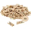 Mini Holz Wäscheklammern 2 cm Deko DIY Bastel 50 Stück Fotoklammer Zierklammer Hochzeit Geburtstag Adventskalender Produktbild-Vorschau