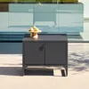 sweeek - Außenküche Stahl 2 Türen L80cm - Schwarz Produktbild-Vorschau 3