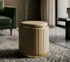 Pouf met opbergruimte, Polyurethanleerlook, diameter 46,5 x Productafbeelding-voorbeeld 7