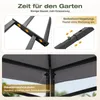 Sekey Pavillon 3×3 m Gartenpavillon Wasserdicht Doppeldach Produktbild-Vorschau 2