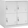 vidaXL Schließfachschrank Hellgrau 90x45x92,5 cm Stahl Produktbild-Vorschau 7