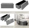 Tabouret avec rangement pliable en polyester 110 x 38 x 38 Voir les images du produit 5
