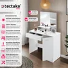 tectake® Schminktisch Zoe 90 x 40 x 137,5 cm Náhled obrázku produktu 3