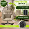 tillvex® Hängesessel mit Gestell Outdoor & wetterfester Produktbild-Vorschau 5