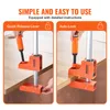 Two images showing how to use a clamp, one with a quick release lever and the other with auto-lock. Podgląd zdjęcia produktu