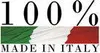 The image shows the text "100% MADE IN ITALY" with the Italian flag colors. Produktbild-Vorschau