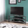 A modern living room corner with a TV stand, TV, and decor. Produktbild-Vorschau