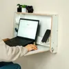 leg&go Bureau mural rabattable en bois avec rangement, Voir les images du produit 5