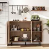 COSTWAY Credenza in legno, cassettiera con 4 scomparti e 2 Anteprima dell’immagine prodotto 2