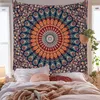 Tapis mandala bohème, tapis hippie, paon psychédélique, Voir les images du produit 2