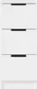 vidaXL Credenze 2 pz. Bianco 30x30x70 cm Materiale a base Anteprima dell’immagine prodotto 4