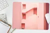 MuchoWow® Mauspad Mousepad Architektur - Treppe - Rosa - Produktbild-Vorschau 5