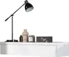 A white console table with decorative items on top, including a lamp, vases, and a candle. Náhled obrázku produktu
