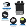 JOSEKO Freizeitrucksack Rolltop Rucksack Backpack Schwarz - Produktbild-Vorschau 3