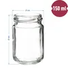 Glasgefäß mit Deckel TO fi53 156ml - 6 Stk Produktbild-Vorschau 3