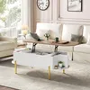 Merax Table basse avec plateau relevable, espace de Voir les images du produit 4