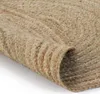 vidaXL Tapis Jute Tressé 120 cm Rond Voir les images du produit 1