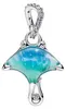 Pandora Charm-Anhänger Damen Mantarochen Murano-Glas Silber Produktbild-Vorschau 1