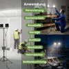 LUMILED Baustrahler LED mit Stativ 10000 lm Gesamtleistung Produktbild-Vorschau 6
