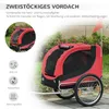 PawHut Fahrradanhänger Hundeanhänger Hunde Fahrrad Tier Produktbild-Vorschau 7
