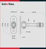 KOTARBAU® Charniere Portail Acier 130 mm M16 Argenté Voir les images du produit 3