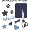 Bügelflicken aus Baumwolle Demin auf Jeans, Jacken, Taschen Produktbild-Vorschau 4