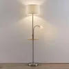 Lindby Stehlampe Aovan, nickelfarben, Ablage, USB-Anschluss Produktbild-Vorschau 7