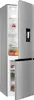 An open, silver refrigerator with shelves and drawers visible inside. Produktbild-Vorschau