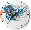 Wanduhr - Rund - Glasuhr - disco dj Mädchen Abbildung - Produktbild-Vorschau 1