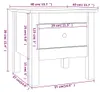 vidaXL Boční stolek bílý 40x40x39 cm Masivní borovicové Náhled obrázku produktu 8